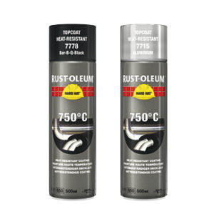 Farba termoodporna żaroodporna Hard Hat 750c Rust Oleum spray na wysokie temperatury gorące podłoże