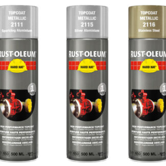 Farby metaliczne do aluminium 2115 2111 2116 Spraye Rust Oleum